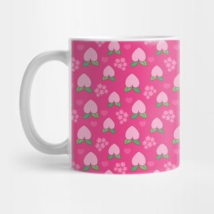 Peach Fruit Pattern Mug